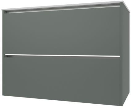 Тумба под раковину Allen Brau Activity 1.34013.CGM 90х46х65 подвесная цвет зеленый - фото 2