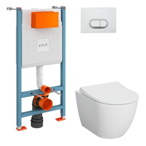 Комплект унитаз с инсталляцией Vitra Mia Round 9856B003-7200