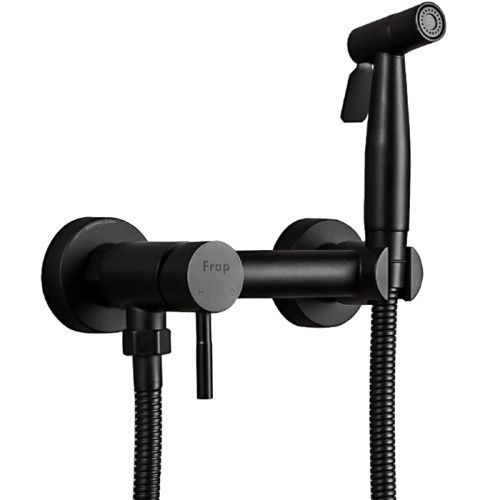 Гигиенический душ со смесителем Frap F7503-6 черный