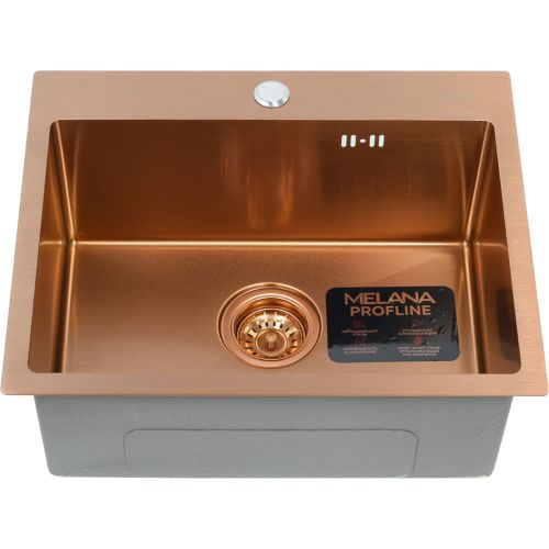 Кухонная мойка Melana ProfLine D5343HC бронза 53х43 цвет бронза поверхность матовая