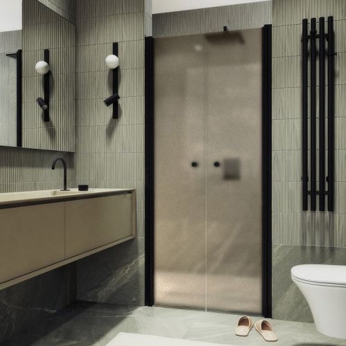 Душевая дверь Maybah Glass MGD-442-6 99х198 стекло тонированное профиль черный