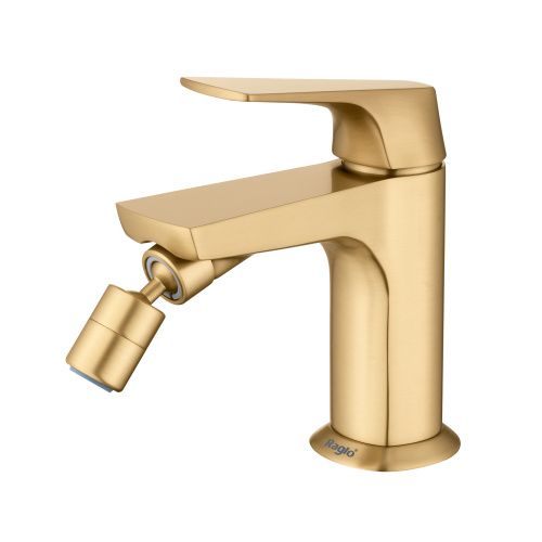 Смеситель Raglo R07 R07.50.03 на биде сатин золотой