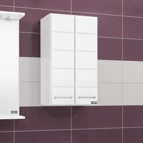 Шкаф СанТа Омега 407002 60х24х80 подвесной цвет белый