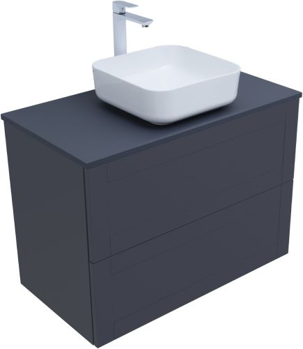 Тумба под раковину Aquanet Терра 00313246 89х49х64 подвесная цвет синий