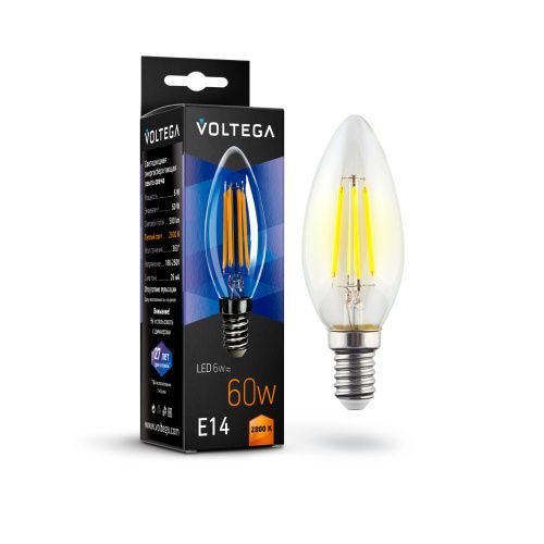 Лампа светодиодная Voltega Candle 6W 7019