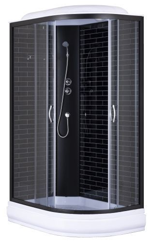 Душевая кабина Loranto CS-66120-20L GB 120 120х80 прямоугольная/асимметричная с крышей ориентация левая