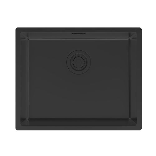 Мойка LASSAN 54 UNI, нерж. сталь, LA54-MBN, матовый черный NANO-PVD, 540х440мм, Paulmark