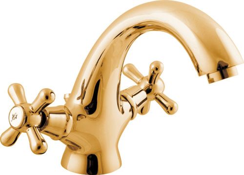 Смеситель RavSlezak MORAVA RETRO MK128.5Z на раковину золото