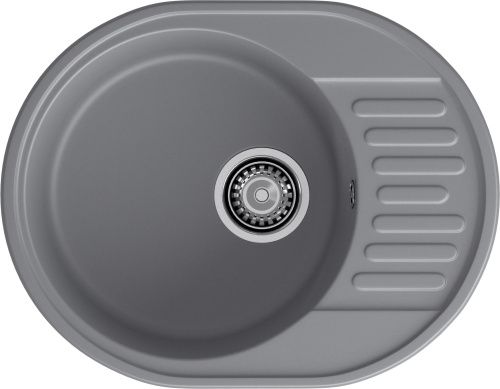 Кухонная мойка Granfest Quarz 58 темно-серый 62х48 цвет темно-серый поверхность матовая