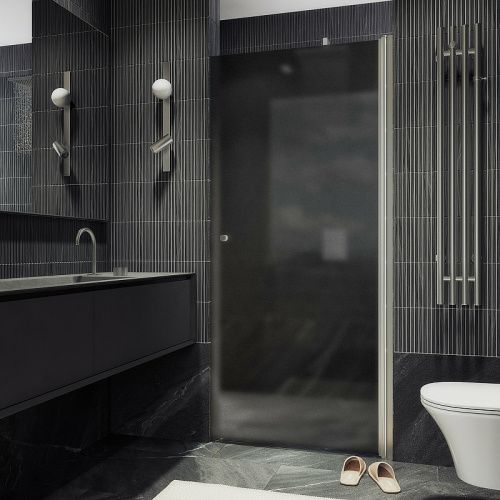 Душевая дверь Maybah Glass MGD-813-5 90х198 стекло тонированное профиль хром матовый