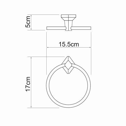 Полотенцедержатель WasserKRAFT 1160 - фото 4