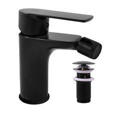 Смеситель RavSlezak VLTAVA VT445.5KCMAT на биде черный матовый