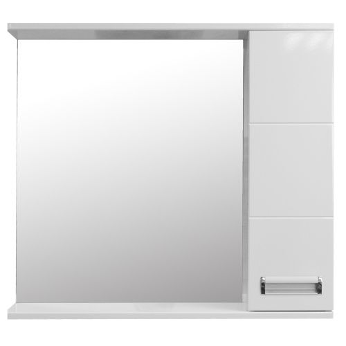 Зеркало-шкаф Loranto Дина CS00049720 75х14х70 подвесной цвет хром матовый