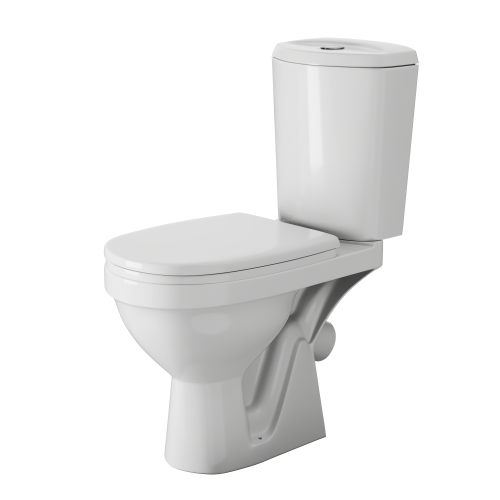 Унитаз-компакт напольный с бачком Rosa Дон Вн УнБ65 белый с сиденьем каскадный смыв