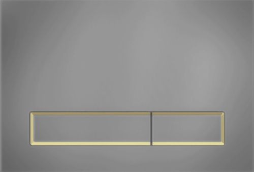 Клавиша смыва механическая KK POL Vitrum Grande V1 350/PPL/004-00-03 цвет графит/золото матовое