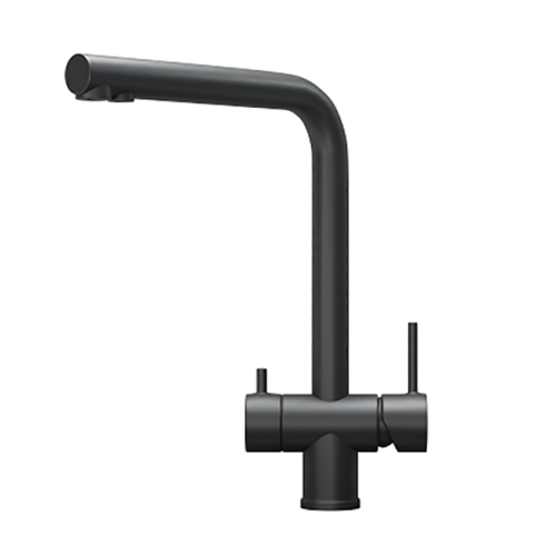 Смеситель для кухни Granula Kitchen Space 7011, ЧЕРНЫЙ МАТОВЫЙ на мойку черный матовый