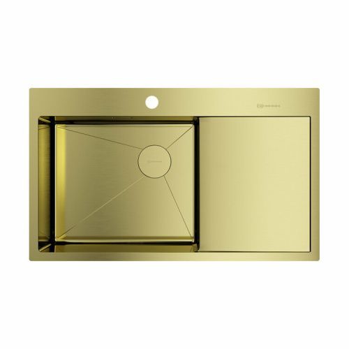 Кухонная мойка Omoikiri Akisame 4997045 86х51 цвет золото светлое
