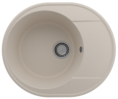 Кухонная мойка Ulgran Quartz Nora 585-02 59х49 цвет бежевый поверхность матовая