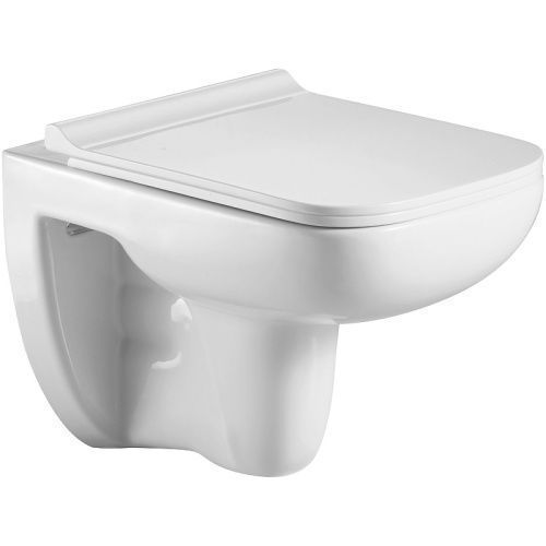 Унитаз подвесной WeltWasser 10000003810 белый глянцевый с сиденьем микролифт безободковый душевой смыв