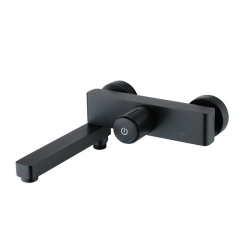 Смеситель для ванны и душа IDDIS Slide SLIBLBTi02WA настенный черный матовый