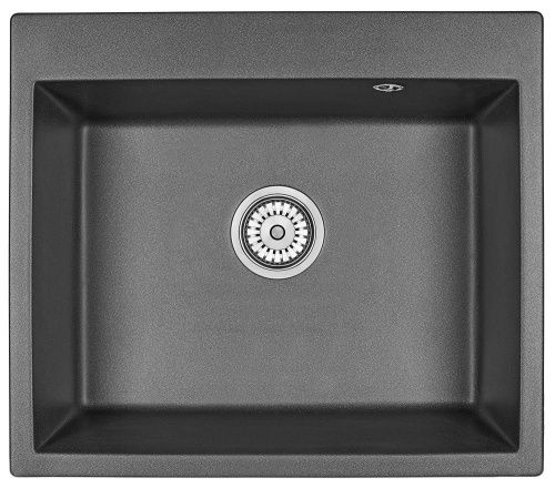 Кухонная мойка Granula 6001, ЧЁРНЫЙ 60х52 цвет черный поверхность матовая