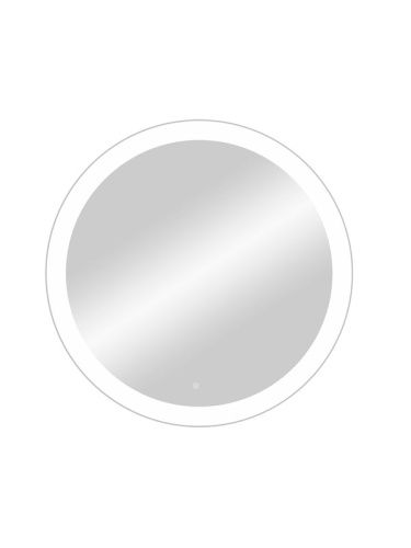 Зеркало в ванную Континент Rinaldi ЗЛП493 65х65 цвет белый