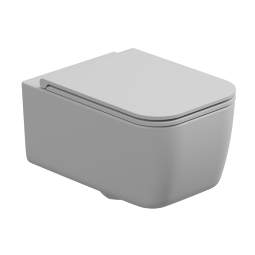 Чаша унитаза подвесная GSG Ceramic Design Brio BRWCSO001 цвет белый без сиденья безободковая каскадный смыв