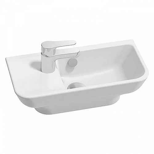 Раковина из санфаянса Jacob Delafon Struktura 50 см EGJ112-00 подвесная цвет белый 1 отверстие под смеситель