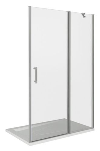 Душевая перегородка Good Door MOKKA МК00008 140х185 стекло прозрачное профиль белый