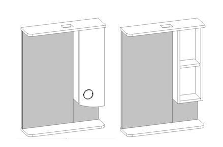 Зеркало-шкаф Corozo Ультра Флора SD-00000301 55х15х74 подвесной цвет белый - фото 4