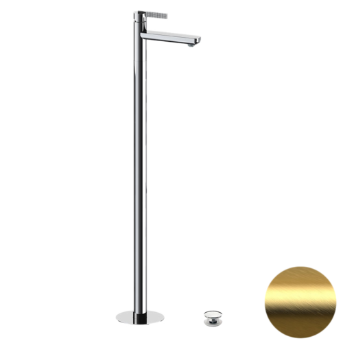 Смеситель для раковины Daniel Club ANC688DP напольный брашированное золото