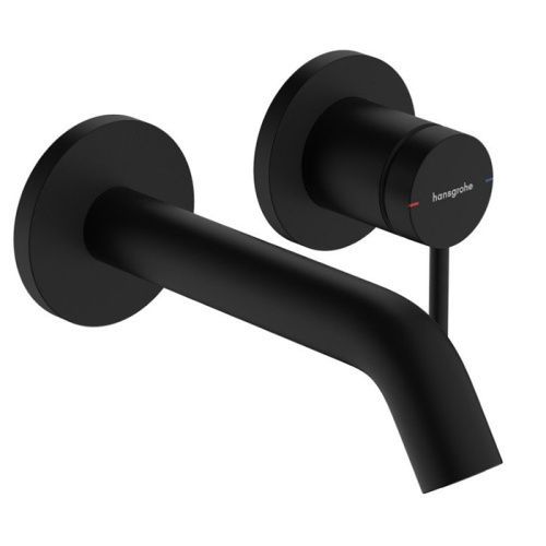 Смеситель для раковины Hansgrohe Tecturis 73350670 встраиваемый в стену черный