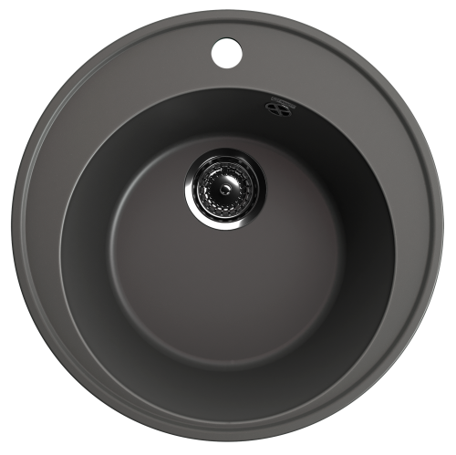 Кухонная мойка Ulgran Quartz Nora 485-09 49х49 цвет графит