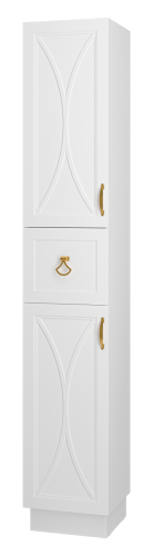 Шкаф-пенал Misty Амбра П-Амб050-011Л 35х34х200 напольный