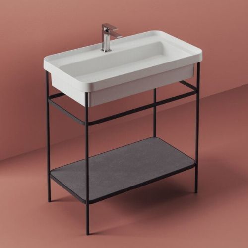 Консоль под раковину Artceram Fuori scala ACA056 17 57х43х83 напольная цвет черный матовый