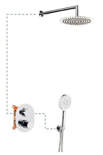 Душевой комплект AQG Tube 19TUBER21102 настенный