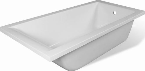 Ванна из литьевго мрамора Aquanet Bright Stone AQ-00332876 160х70 пристенная прямоугольная без ножек