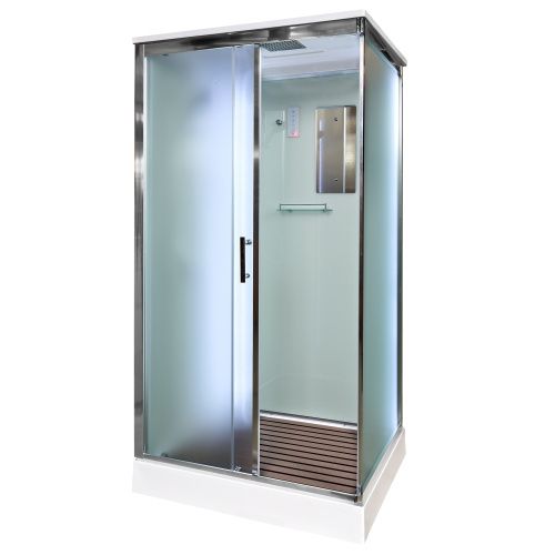 Душевая кабина AvaCan D119SLED 110х90 прямоугольная с крышей ориентация универсальная