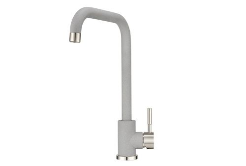 Смеситель для кухни Granula ST-4033 БАЗАЛЬТ на мойку серый