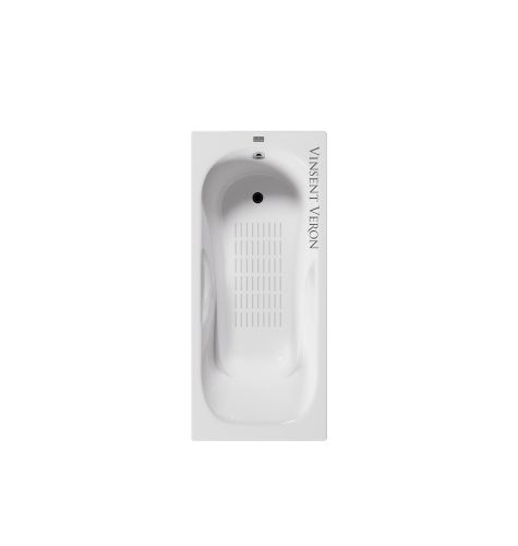 Ванна чугунная Vinsent Veron Aura VAU1808045-AS 180х80 пристенная прямоугольная с ножками