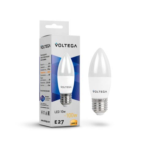 Лампа светодиодная Voltega Candle 10W 7240