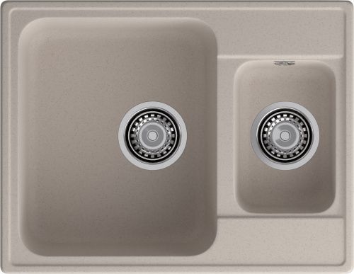 Кухонная мойка Granfest Quarz 09 песочный 62х48 цвет бежевый поверхность матовая
