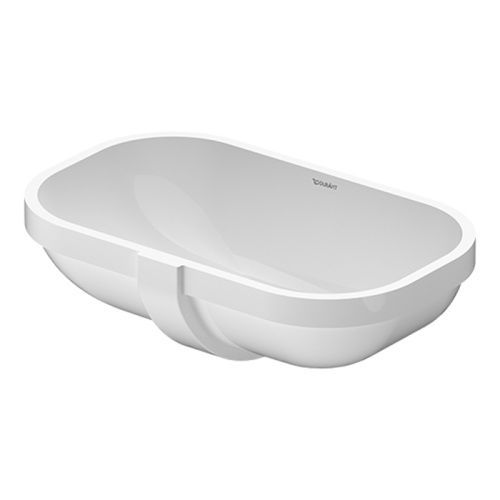 Раковина керамическая Duravit D-Code 338490000 50 см встраиваемая цвет белый без отверстий под смеситель
