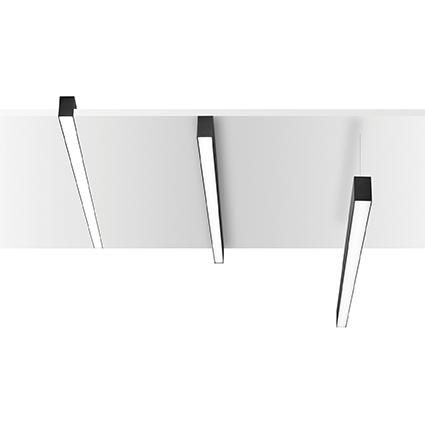 Линейный подвесной светодиодный светильник Ideal lux Fluo Accent (Флуо Аццент) Fluo Accent 1200 4000K Black - фото 2