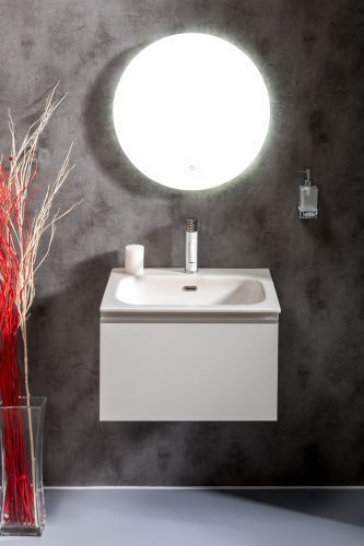 Раковина керамическая Armadi Art Vallessi 838-060-WG 60х50 встраиваемая цвет белый 1 отверстие под смеситель