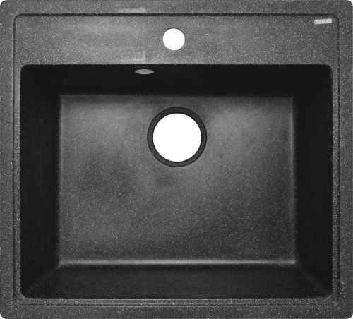 Кухонная мойка Azario Litos CS00078325 57х51 цвет черный