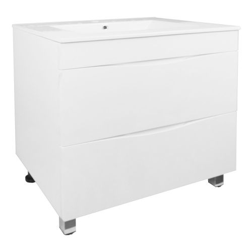 Тумба с раковиной Loranto SANTORINI CS00086973 71х46х81 напольная цвет белый глянцевый