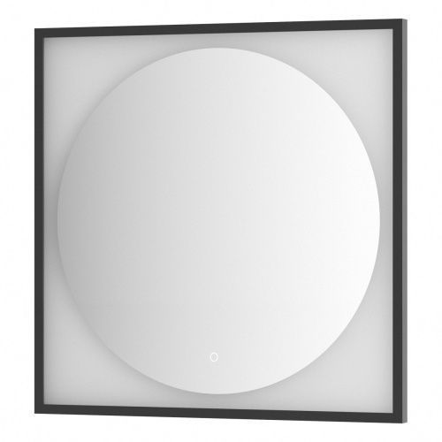 Зеркало в ванную Defesto ECLIPSE DF 2223S 80х80 цвет черный