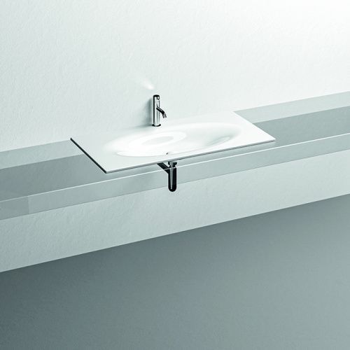 Раковина керамическая Kerasan Shape 547001*1 100 см встраиваемая цвет белый 1 отверстие под смеситель