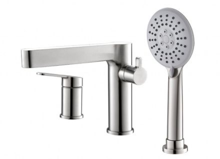 Смеситель BelBagno DELTA DEL-BVD3-IN на борт ванны сатин